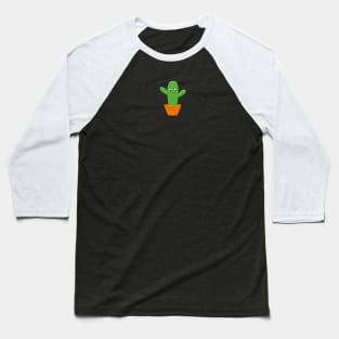 Cute Cactus In A Pot Drawing Baseball T-Shirt